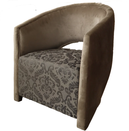 Poltrona curva estampada